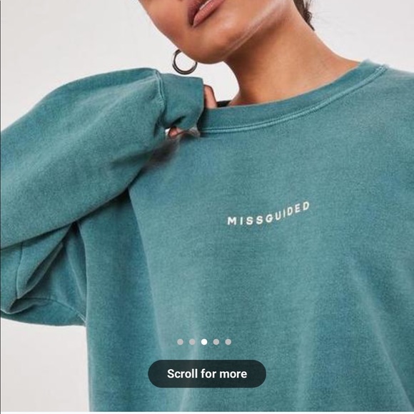 Missguided Slogan Washed Sweatshirt 